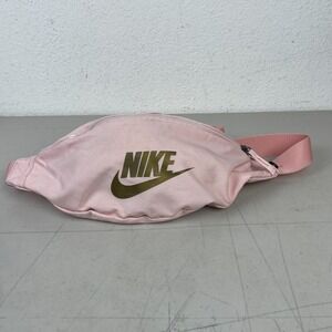 Nike Fanny‎ Pack Pink Gold Swoosh Waist Bag Logo